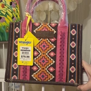 Wrangler Pink and Brown Purse